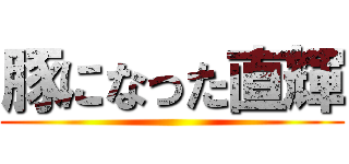 豚になった直輝 ()