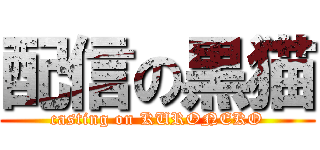 配信の黒猫 (casting on KURONEKO)