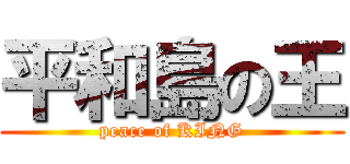平和島の王 (peace of KING)