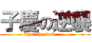 子慶の逆襲 (what the fuck......)