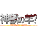 神獣の羊驼 (attack on alpaca)