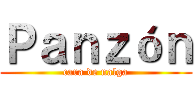 Ｐａｎｚóｎ (cara de nalga)