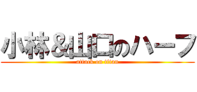 小林＆山口のハーフ (attack on titan)
