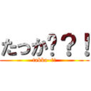 たっか〜？！ (takka~?!)
