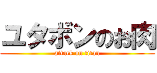 ユタボンのお肉 (attack on titan)