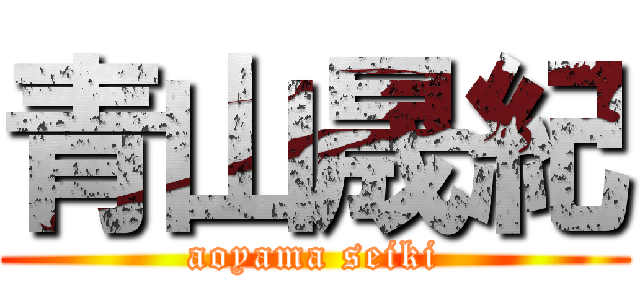 青山晟紀 (aoyama seiki)