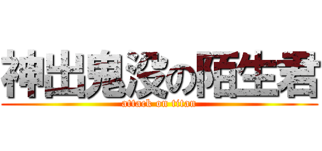 神出鬼没の陌生君 (attack on titan)