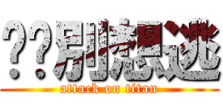 姊姊別想逃 (attack on titan)