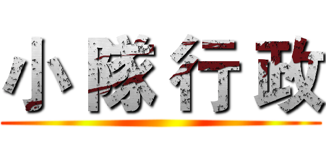 小 隊 行 政 ()