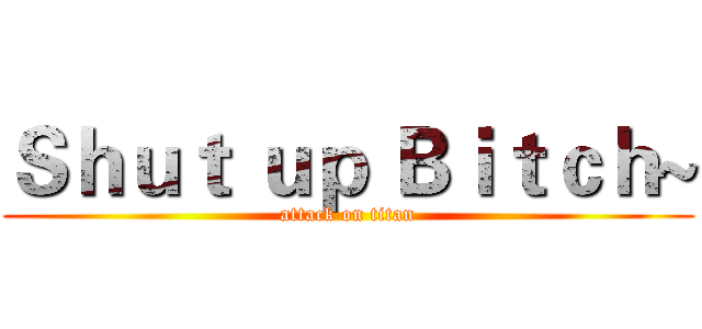 Ｓｈｕｔ ｕｐ Ｂｉｔｃｈ~ (attack on titan)