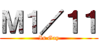 Ｍ１／１１ (Is Gay)