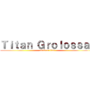 Ｔｉｔａｎ Ｇｒｏｌｏｓｓａｌ (attack on titan)