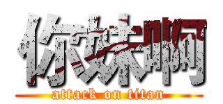 你妹啊 (attack on titan)