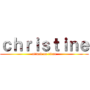 ｃｈｒｉｓｔｉｎｅ (attack on titan)