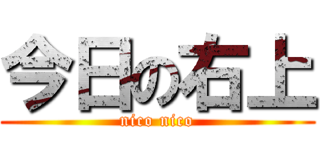 今日の右上 (nico nico)