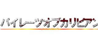 パイレーツオブカリビアン (pirates ofかcarib)