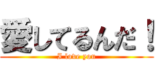愛してるんだ！ (I love you)