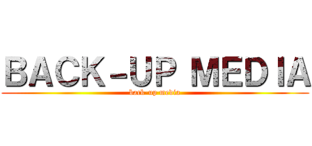 ＢＡＣＫ－ＵＰ ＭＥＤＩＡ (back-up media)