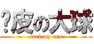 墙皮の大球 (suck my ass)