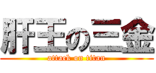 肝王の三金 (attack on titan)