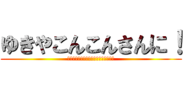 ゆきやこんこんさんに！ (誕生日プレゼントでいただきました！！)