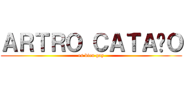 ＡＲＴＲＯ ＣＡＴＡÑＯ (es bien gay)