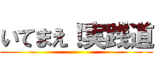 いてまえ！実践道 ()