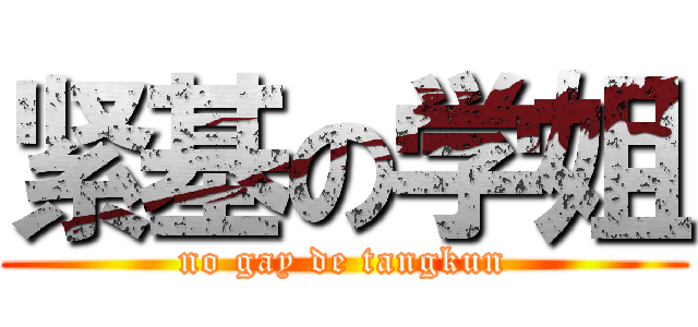 紧基の学姐 (no gay de tangkun)