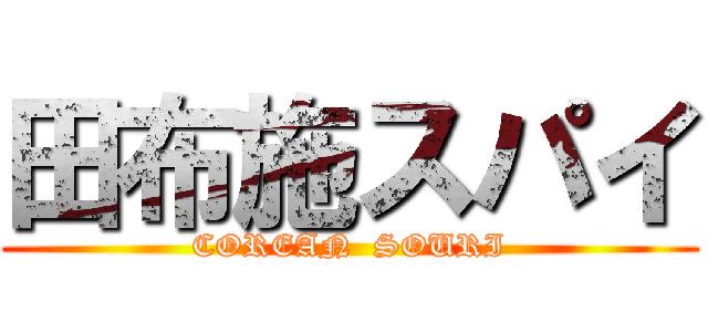 田布施スパイ (COREAN  SOURI)