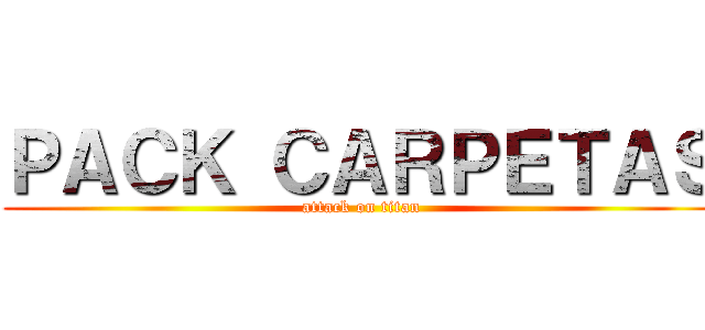 ＰＡＣＫ ＣＡＲＰＥＴＡＳ (attack on titan)