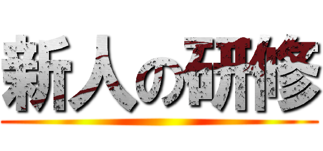 新人の研修 ()