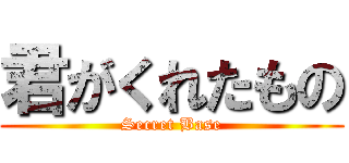 君がくれたもの (Secret Base)