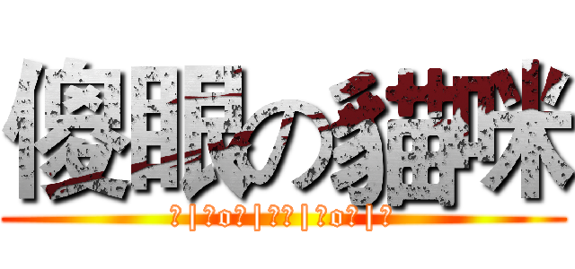 傻眼の貓咪 (┌|◎o◎|┘┌|◎o◎|┘)