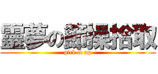 靈夢の節操拾取 (pick it up)