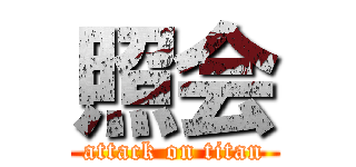 照会 (attack on titan)