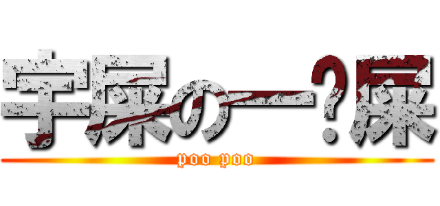 宇屎の一坨屎 (poo poo)