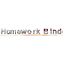 Ｈｏｍｅｗｏｒｋ Ｂｉｎｄｅｒ (Bella Piagentini)