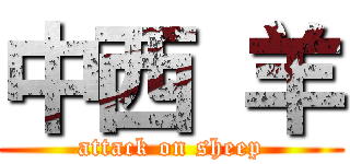 中西 羊 (attack on sheep)