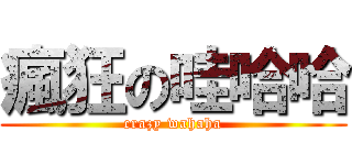 瘋狂の哇哈哈 (crazy wahaha)