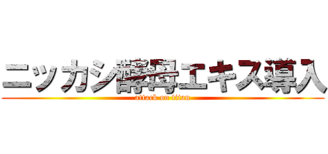 ニッカシ酵母エキス導入 (attack on titan)