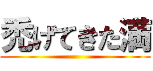 禿げてきた満 ()