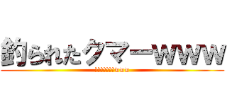 釣られたクマーｗｗｗ (釣られたクマーwww)