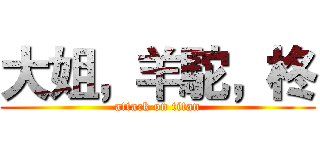 大姐，羊駝，柊 (attack on titan)