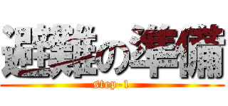 避難の準備 (step-1)