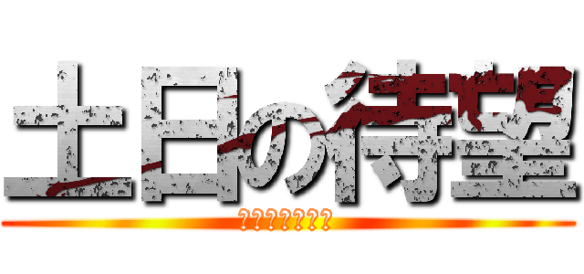 土日の待望 (はーやくこーい)