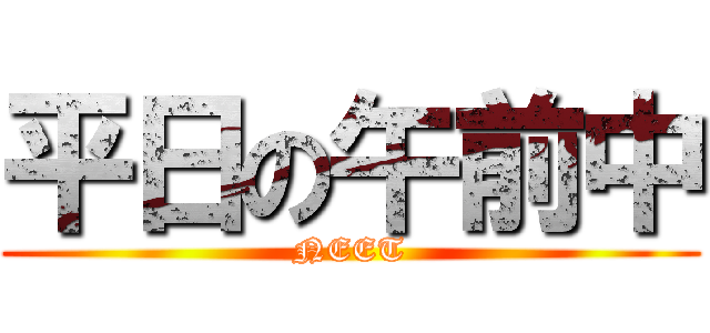 平日の午前中 (NEET)
