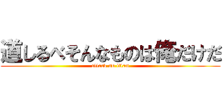 道しるべそんなものは俺だけだ (attack on titan)