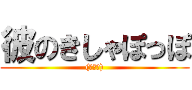 彼のきしゃぽっぽ ((意味深))