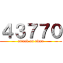 ４３７７０ (attack on titan)