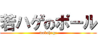 若ハゲのポール (wakahage)